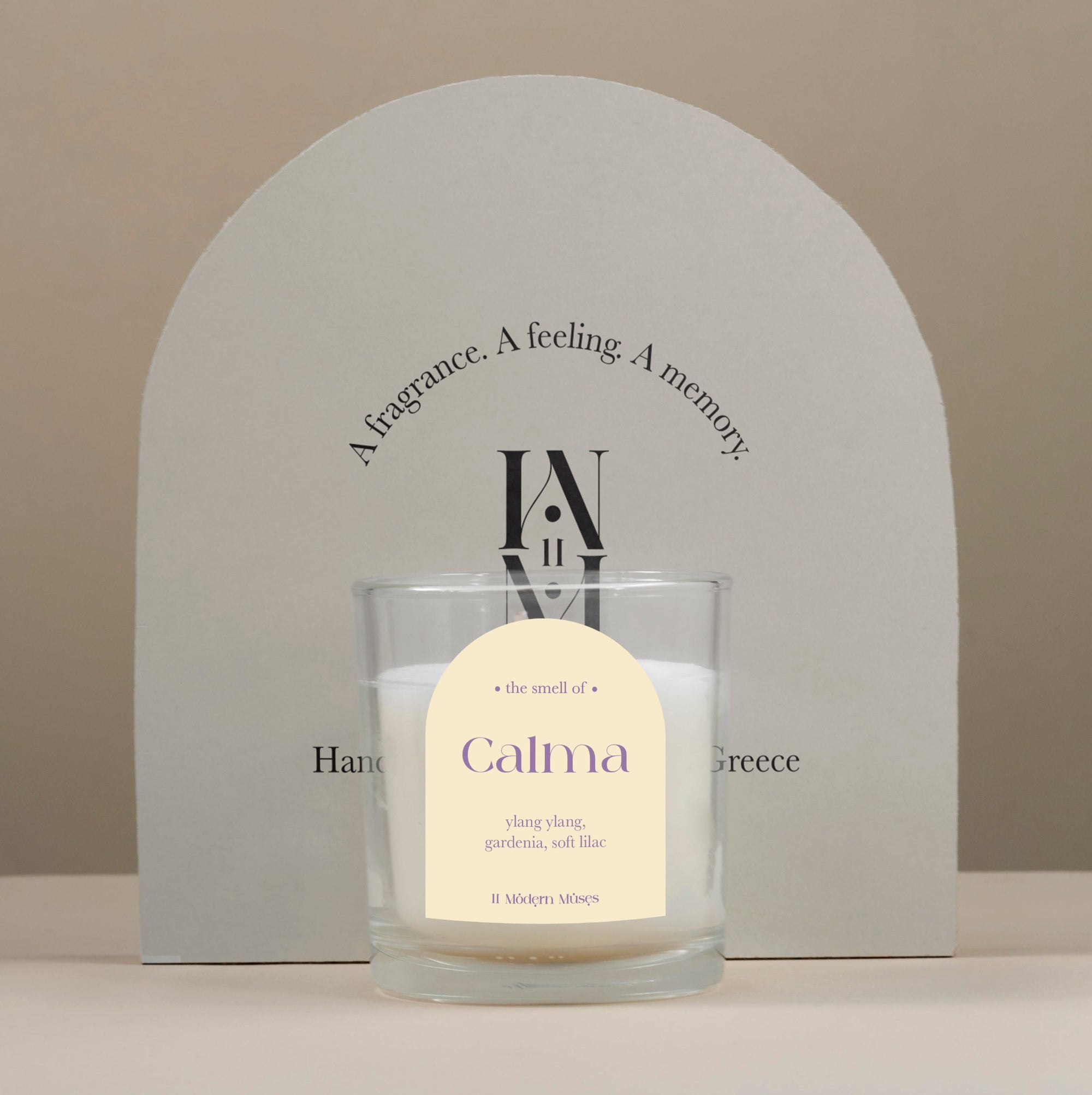 Calma aromatotherapy candle from 11 modern muses