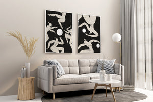 Inner Power 2 frames living room decor art by 11 modern muses minimal and poetic